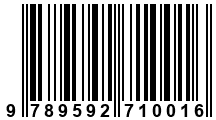 Código de Barras de '.9789592710016.'