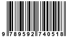 Código de Barras de '.9789592740518.'