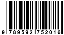 Código de Barras de '.9789592752016.'