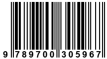 Código de Barras de '.9789700305967.'