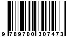 Código de Barras de '.9789700307473.'