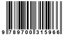 Código de Barras de '.9789700315966.'