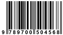 Código de Barras de '.9789700504568.'
