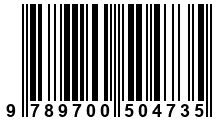 Código de Barras de '.9789700504735.'