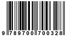 Código de Barras de '.9789700700328.'