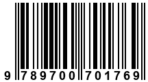 Código de Barras de '.9789700701769.'