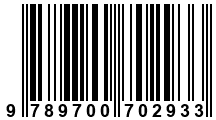 Código de Barras de '.9789700702933.'