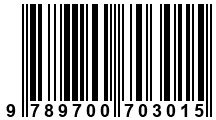 Código de Barras de '.9789700703015.'
