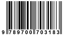 Código de Barras de '.9789700703183.'