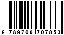 Código de Barras de '.9789700707853.'