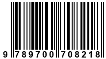 Código de Barras de '.9789700708218.'