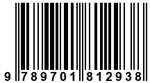 Código de Barras de '.9789701812938.'
