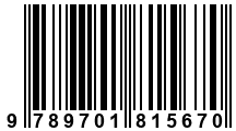 Código de Barras de '.9789701815670.'