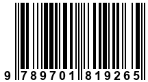 Código de Barras de '.9789701819265.'