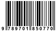 Código de Barras de '.9789701850770.'