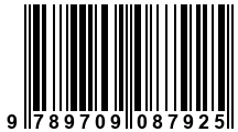 Código de Barras de '.9789709087925.'