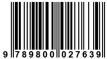 Código de Barras de '.9789800027639.'