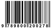 Código de Barras de '.9789800200278.'