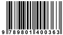 Código de Barras de '.9789801400363.'