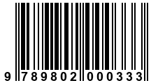 Código de Barras de '.9789802000333.'