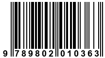 Código de Barras de '.9789802010363.'