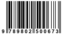 Código de Barras de '.9789802500673.'