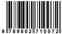 Código de Barras de '.9789802710072.'