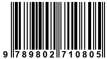 Código de Barras de '.9789802710805.'