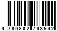 Código de Barras de '.9789802763542.'