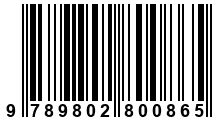 Código de Barras de '.9789802800865.'