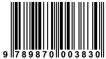 Código de Barras de '.9789870003830.'