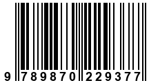 Código de Barras de '.9789870229377.'