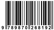 Código de Barras de '.9789870268192.'