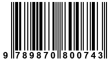 Código de Barras de '.9789870800743.'
