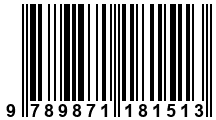 Código de Barras de '.9789871181513.'