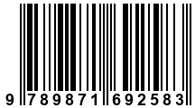 Código de Barras de '.9789871692583.'