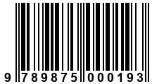 Código de Barras de '.9789875000193.'