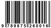Código de Barras de '.9789875260016.'