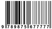 Código de Barras de '.9789875677777.'