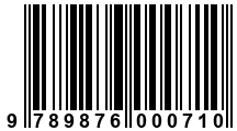 Código de Barras de '.9789876000710.'