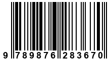 Código de Barras de '.9789876283670.'