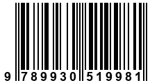 Código de Barras de '.9789930519981.'