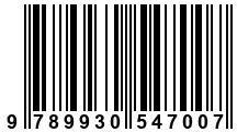 Código de Barras de '.9789930547007.'
