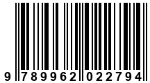 Código de Barras de '.9789962022794.'