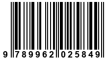 Código de Barras de '.9789962025849.'