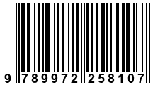 Código de Barras de '.9789972258107.'