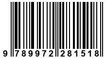 Código de Barras de '.9789972281518.'