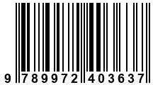 Código de Barras de '.9789972403637.'