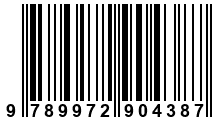 Código de Barras de '.9789972904387.'