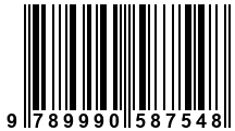 Código de Barras de '.9789990587548.'